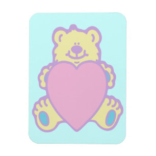 Magnet Flexible Nounours Teddy Bear Cœur d'Amour