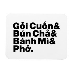 Magnet Flexible Nourriture vietnamienne de rue