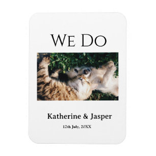 Magnet Flexible Nous faisons mariage fiançailles nom animal photo 