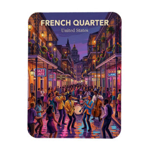 Magnet Flexible Nouveau quartier français d'Orléans en Louisiane