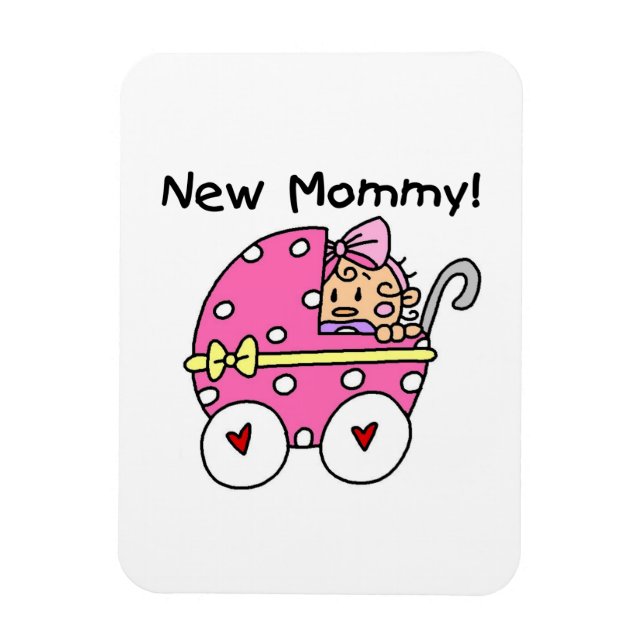 Magnet Flexible Nouveaux cadeaux de fille maman bébé (Vertical)
