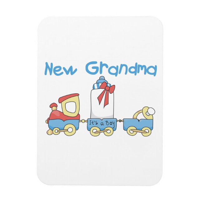 Magnet Flexible Nouveaux cadeaux de grand-mère-train (Vertical)