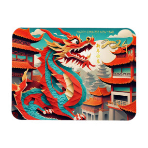 Magnet Flexible Nouvel An chinois du Dragon 2024 FPM3