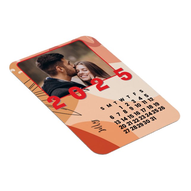 Magnet Flexible Nouvel An Mois de Juillet 2025 Calendrier Famille  (Côté Droit)