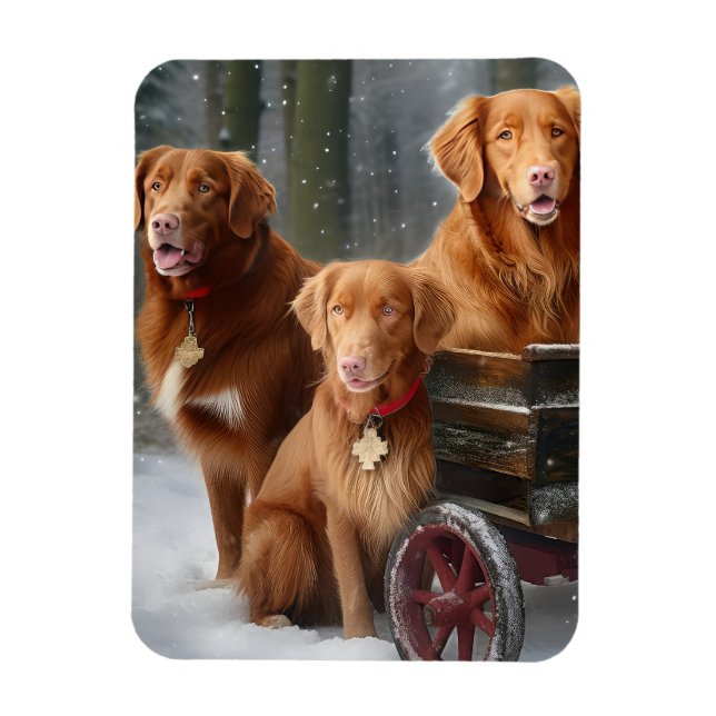 Magnet Flexible Nouvelle-Écosse Duck Toller Retriever Snowden (Vertical)
