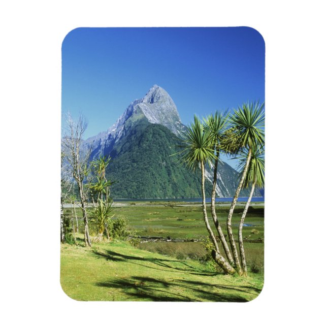 Magnet Flexible Nouvelle-Zélande, South Island, Miter Peak, (Vertical)