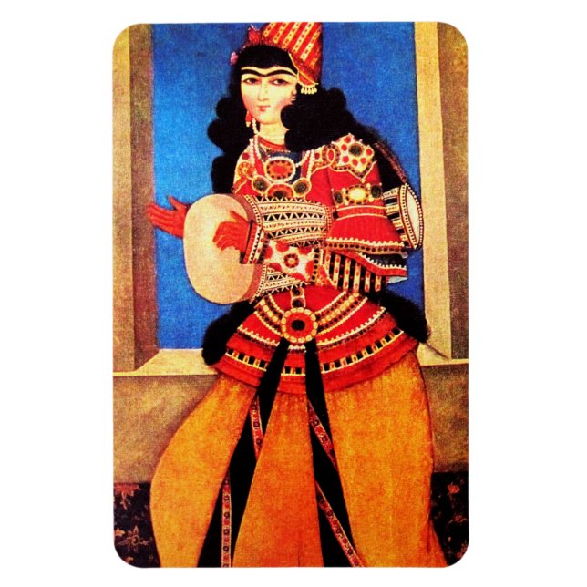 Magnet Flexible Nowruz Moubarak.Magnets cadeaux du Nouvel An persa (Vertical)