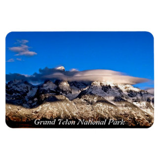 MAGNET FLEXIBLE NUAGES LENTICULAIRES SUR LES MONTAGNES GRAND TETON