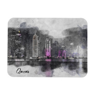 Magnet Flexible Nuit aquarelle Qatar