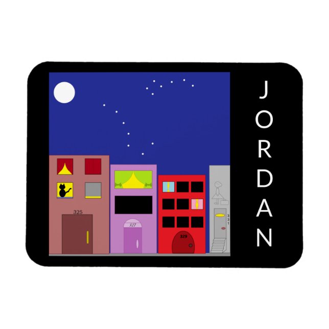 Magnet Flexible Nuit en ville : (Horizontal)