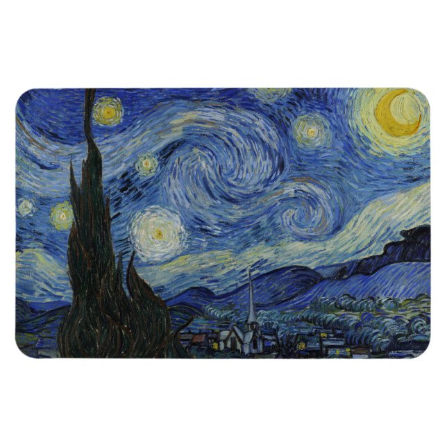 Magnet Flexible "Nuit étoilée" par Van Gogh (Horizontal)