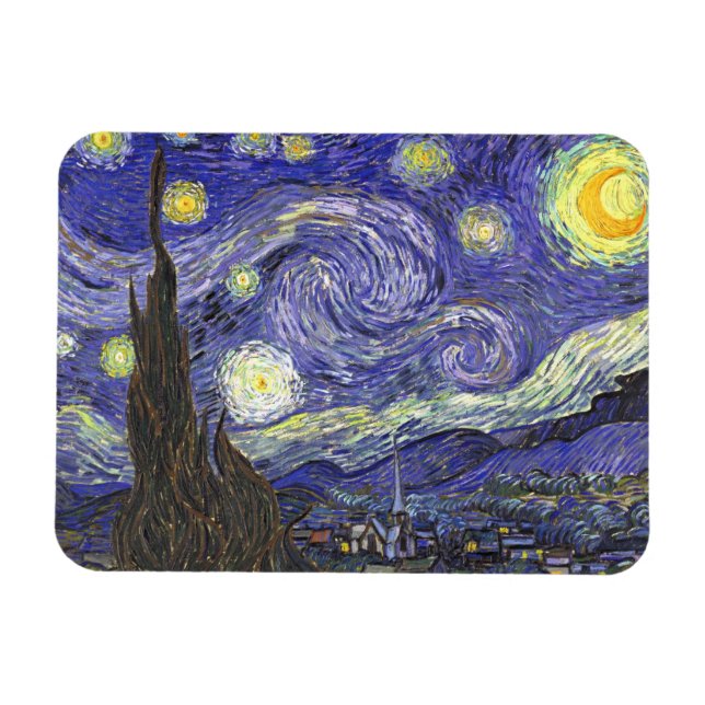 Magnet Flexible Nuit étoilée par Vincent van Gogh (Horizontal)