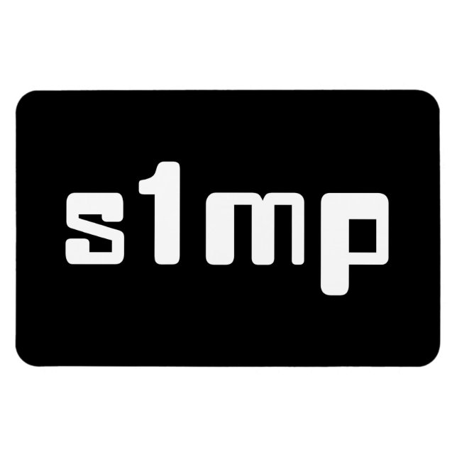 Magnet Flexible Numéro Un Simp (Horizontal)
