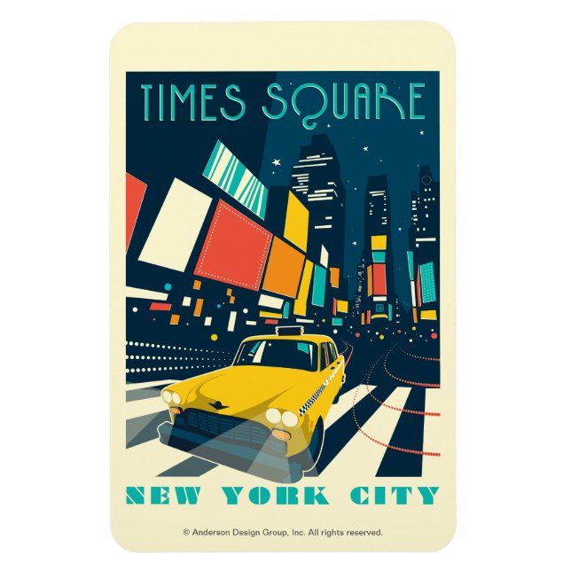 Magnet Flexible NYC - Carré du temps (Vertical)