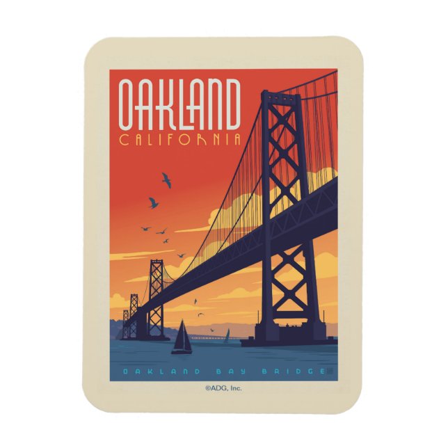 Magnet Flexible Oakland, Californie (Vertical)