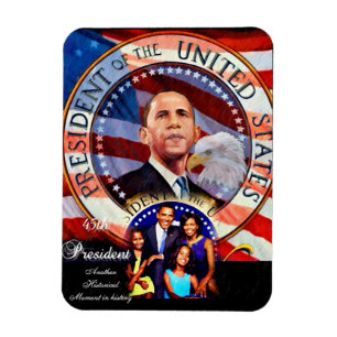 Magnet Flexible Obama 44ème Président_