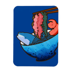 Magnet Flexible Ocean Ramen Tentacle Kelp Whale Food Nature