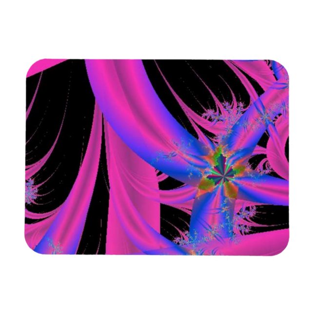 Magnet Flexible Octopus rose Abstrait (Horizontal)