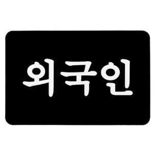 Magnet Flexible Oegugin 외 국 인   Coréen Hangul