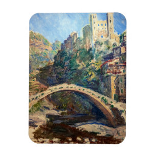 Magnet Flexible OEuvre d'art Claude Monet - Le Château de Dolceacq