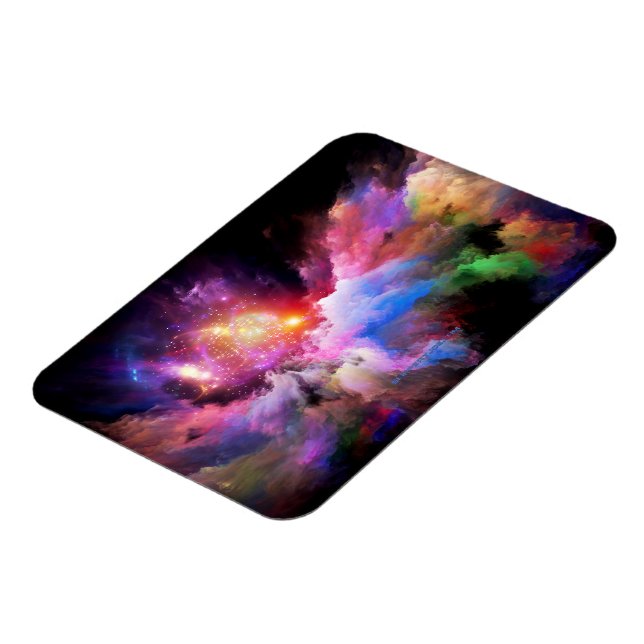 Magnet Flexible oeuvre d'art en nuage de SlipperyJoe abstraite vib (Côté Gauche)