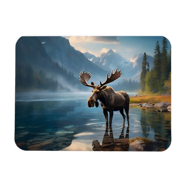 Magnet Flexible Oie dans le lac (Horizontal)