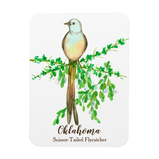 Magnet Flexible Oiseau de chasse à la mouche de l'Oklahoma (Vertical)