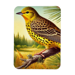 Magnet Flexible Oiseau d'État de l'Alabama Yellowhammer
