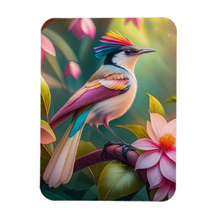 Magnet Flexible Oiseau fantastique Geai à crête arc-en-ciel