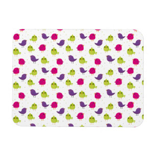Magnet Flexible Oiseaux colorés mignons