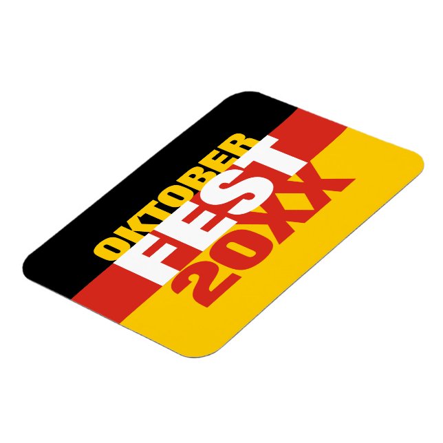 Magnet Flexible Oktoberfest Octoberfest drapeau allemand (Côté Gauche)