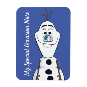 Magnet Flexible Olaf Avec Nez Snowglobe
