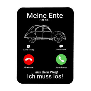Magnet Flexible Oldtimer 2cv Ente Silhouette Smartphone