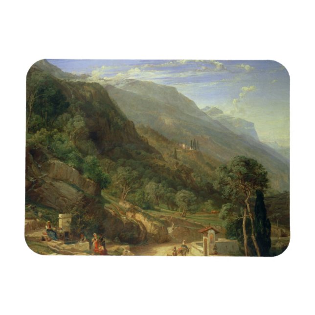 Magnet Flexible Olive Groves à Varenna, Lac de Côme, Italie, 1861  (Horizontal)