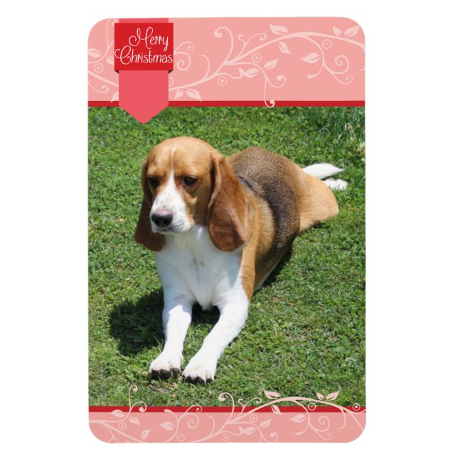 Magnet Flexible Onglet rouge et savourer Joyeux Aimant de Noël (Vertical)