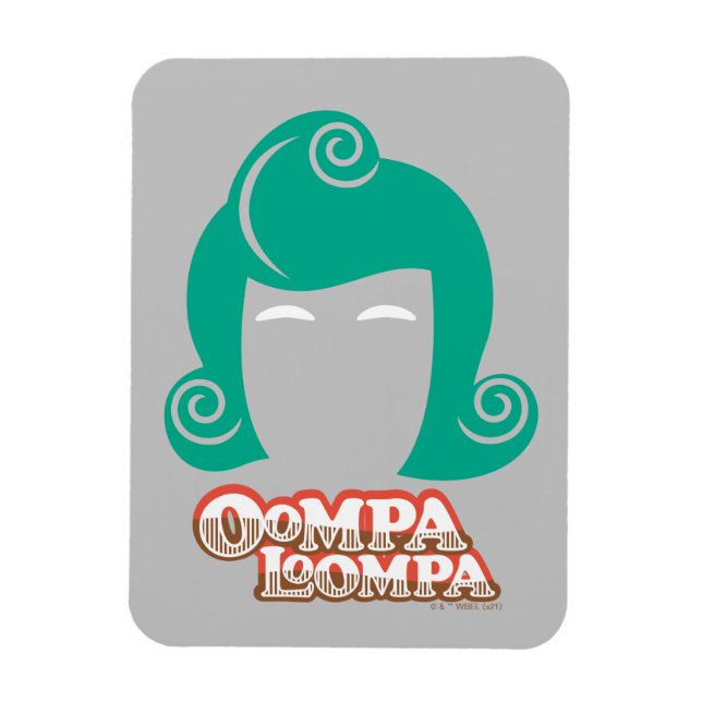 Magnet Flexible Oompa Loompa Graphique de cheveux (Vertical)