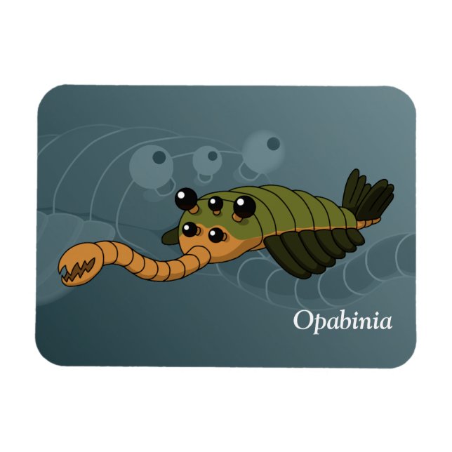 Magnet Flexible Opabinia - Animal préhistorique (Horizontal)