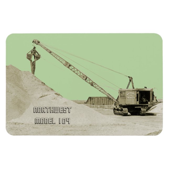 Magnet Flexible OPÉRATEUR DE CRANE NORTHWEST MODEL 104 CLAMSHELL o (Horizontal)