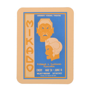 Magnet Flexible Opéretta Mikado Gilbert & Sullivan