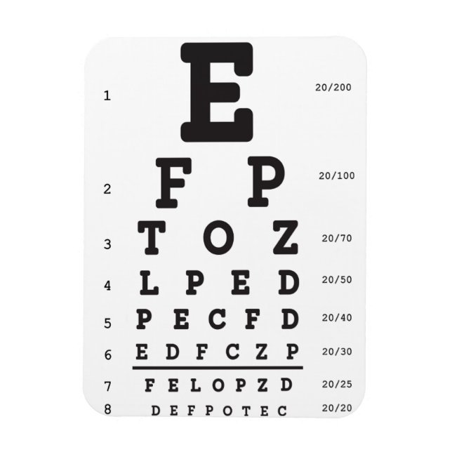 Magnet Flexible Ophtalmologie Optométrie Organigramme Optique (Vertical)