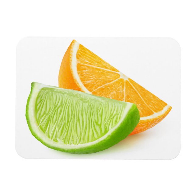 Magnet Flexible Orange et chaux (Horizontal)