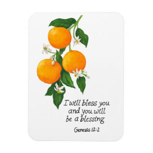 Magnet Flexible Orange Fruit Genèse 12:2
