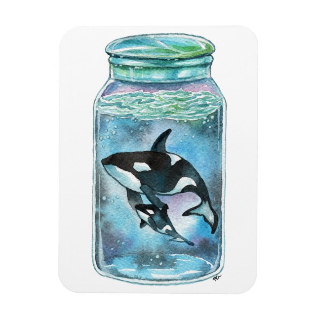 Magnet Flexible Orca dans le Jar (Vertical)