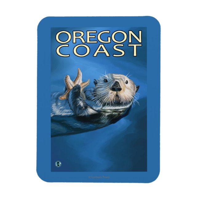 Magnet Flexible Oregon Coast Sea Otter (Vertical)