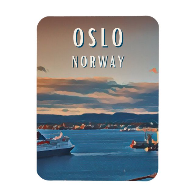 Magnet Flexible Oslo, la ville de la culture scandinave (Vertical)