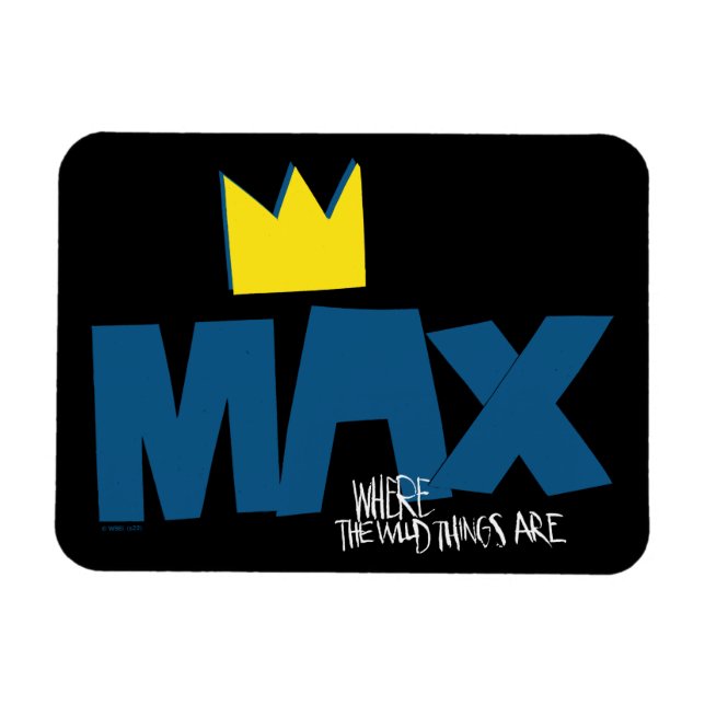 Magnet Flexible Où sont les choses sauvages | Max et Couronne (Horizontal)