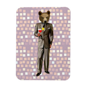 Magnet Flexible Ours Avec Cocktail