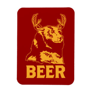 Magnet Flexible Ours + Cerfs communs = bière