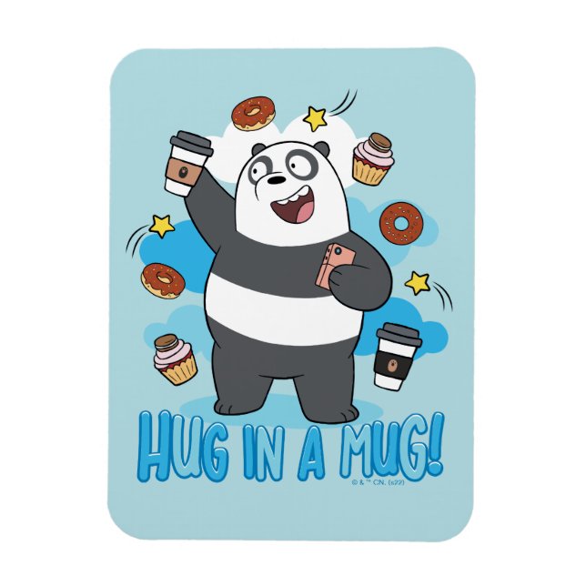 Magnet Flexible Ours de Panda - Enferré dans une Mug ! (Vertical)