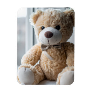 Magnet Flexible Ours en peluche assis confortablement